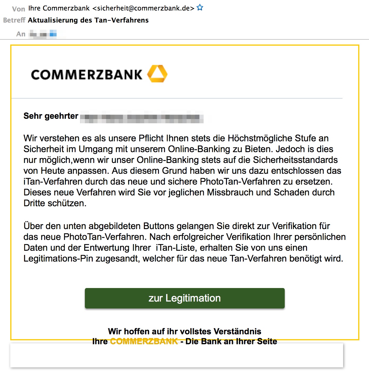 Mail Von Der Bank Ratgeber Internetkriminalitat