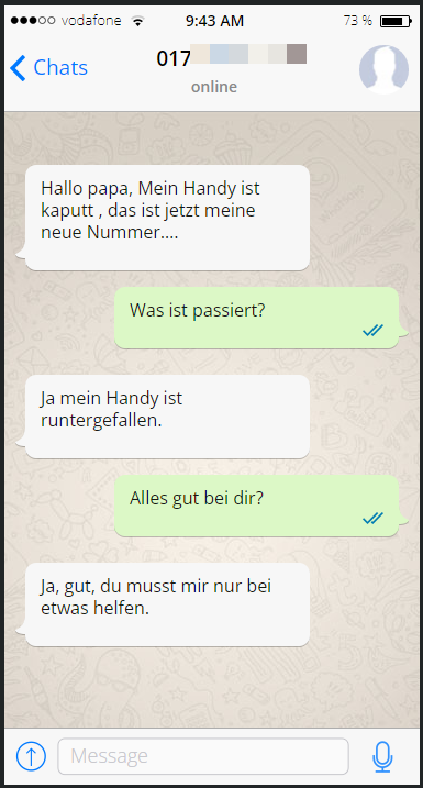 WhatsApp-Chatverlauf