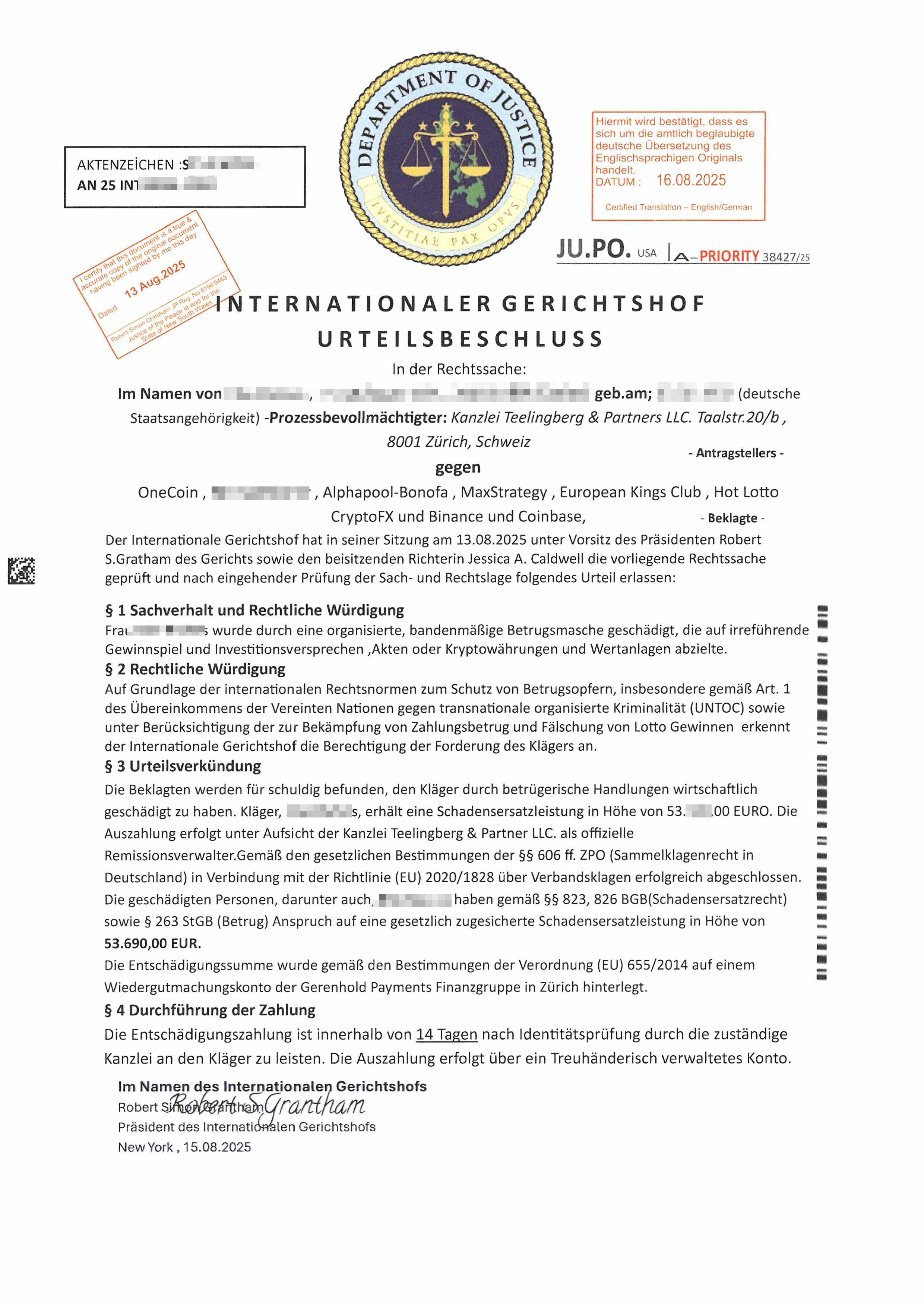 Gefälschtes Rechtsanwalt-Schreiben, Seite5
